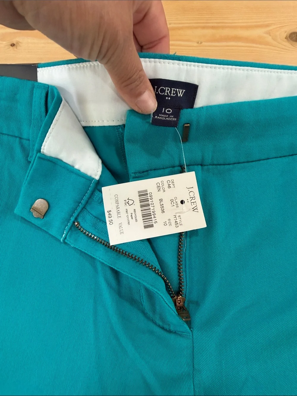J.Crew Green Women's Casual Shorts Sz 10 NWT
